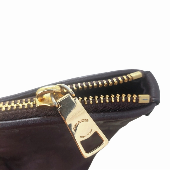 Coach burgundy embossed Ava tote - Picture 5 of 8